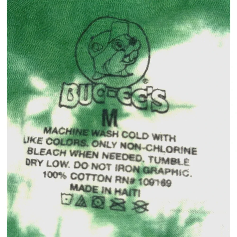 BUC-EES St. Patrick's Day THE PADDY DON'T START Tie Dye T-SHIRT Medium - Picture 5 of 5